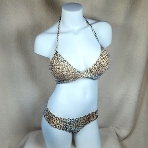 NWOT Victoria's Secret Leopard Bikini Size Medium/Large